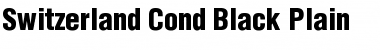 Download Switzerland Cond Black Plain Font