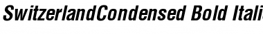 Download SwitzerlandCondensed Bold Italic Font