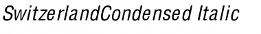 Download SwitzerlandCondensed Italic Font