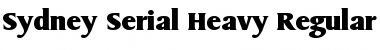 Download Sydney-Serial-Heavy Font