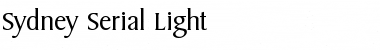 Download Sydney-Serial-Light Light Font