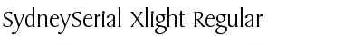 Download SydneySerial-Xlight Regular Font