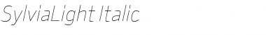Download SylviaLight Italic Regular Font