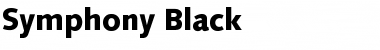 Download Symphony Black Regular Font