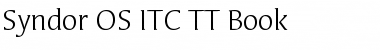 Download Syndor OS ITC TT Font