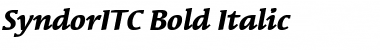Download SyndorITC BoldItalic Font