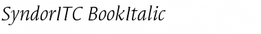 Download SyndorITC Italic Font