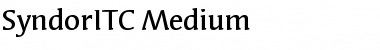 Download SyndorITC Medium Font