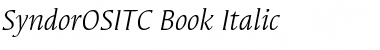 Download SyndorOSITC-Book BookItalic Font