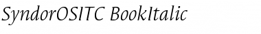 Download SyndorOSITC Italic Font