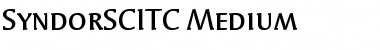 Download SyndorSCITC Medium Font