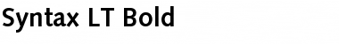 Download Syntax LT Bold Font