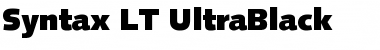 Download Syntax LT UltraBlack Regular Font