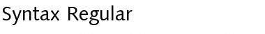 Download Syntax Regular Font