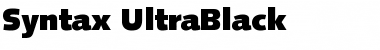Download Syntax-UltraBlack Ultra Black Font