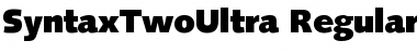 Download SyntaxTwoUltra Regular Font
