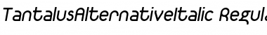 Download TantalusAlternativeItalic Regular Font
