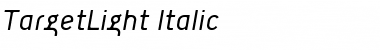 Download TargetLight Italic Regular Font