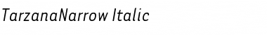 Download TarzanaNarrow Italic Font