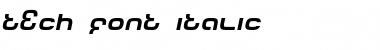Download Tech Font Italic Font