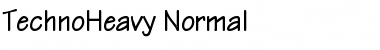 Download TechnoHeavy Normal Font