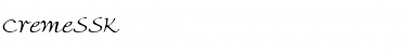 Download CremeSSK Font
