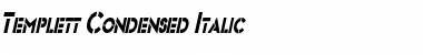 Download Templett Condensed Italic Font
