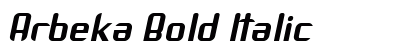 Arbeka Bold Italic Preview