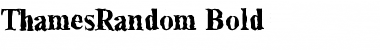 Download ThamesRandom Bold Font