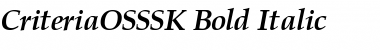Download CriteriaOSSSK Font