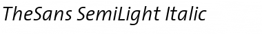 Download The Sans Semi Light- Italic Font