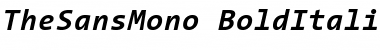Download TheSansMono Bold Italic Font