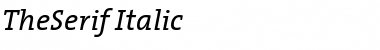 Download The Serif- Italic Font