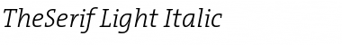 Download The Serif Light- Italic Font