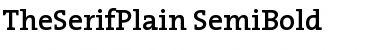 Download TheSerifPlain-SemiBold Semi Bold Font