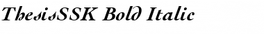 Download ThesisSSK Bold Italic Font