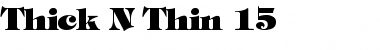 Download Thick N Thin 15 Regular Font