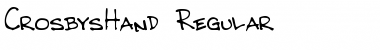 Download CrosbysHand Font