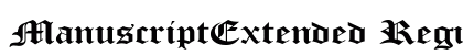 ManuscriptExtended Regular preview