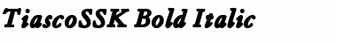 Download TiascoSSK Bold Italic Font