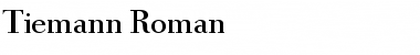 Download Tiemann Roman Font