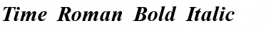 Download Time Roman Bold Italic Font