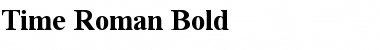 Download Time Roman Bold Font