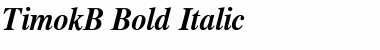 Download TimokB Bold Italic Font