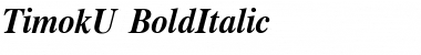 Download TimokU BoldItalic Font