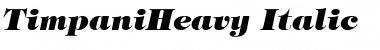 Download TimpaniHeavy Italic Font