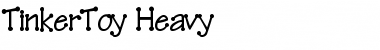 Download TinkerToy Heavy Font