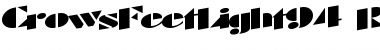Download CrowsFeetLight94 Font