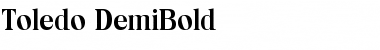 Download Toledo-DemiBold Regular Font