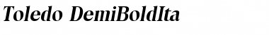 Download Toledo-DemiBoldIta Regular Font